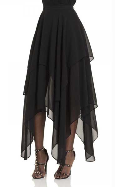 انواع استایل با دامن 6 دامن شفاف