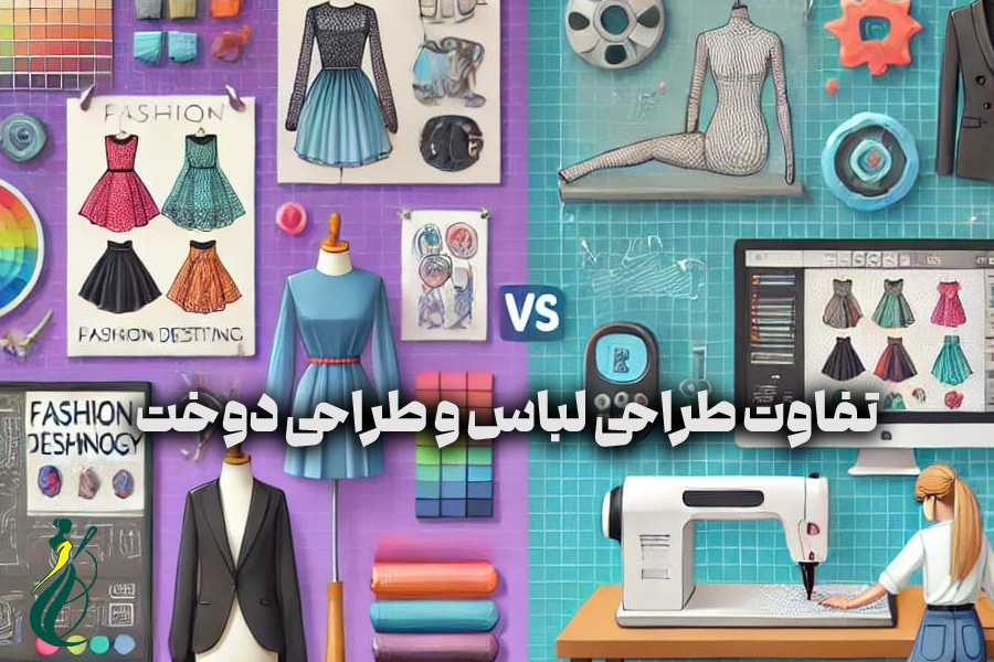 تفاوت طراحی لباس و طراحی دوخت