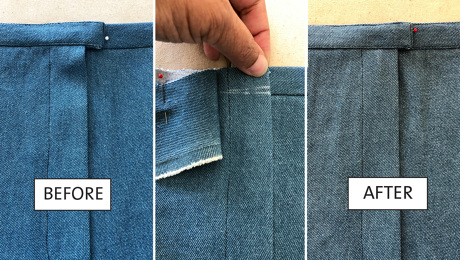 دوخت زیپ شلوار