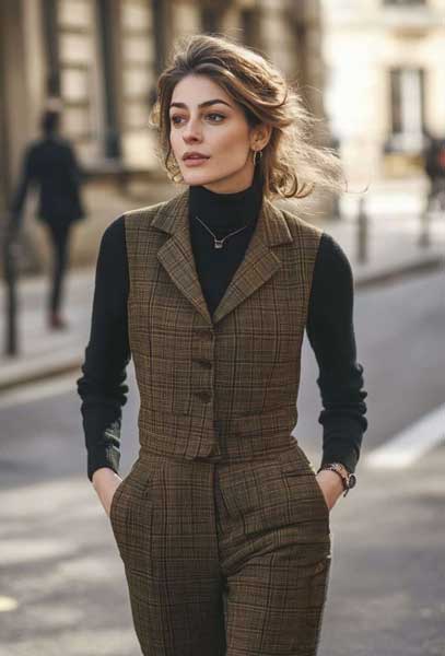 جلیقه یقه دار