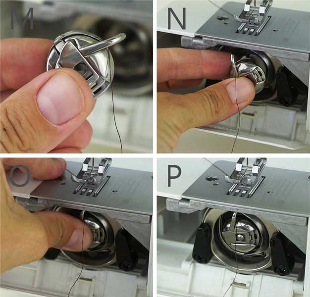 راه اندازی و تنظیم چرخ خیاطی 2 تنظیم ماسوره در چرخ خیاطی