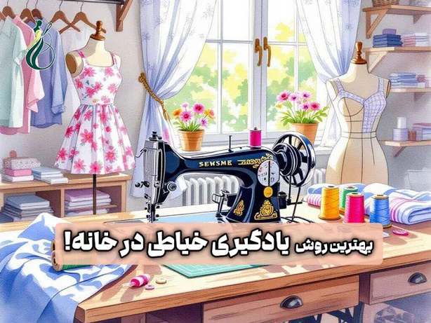 بهترین روش یادگیری خیاطی در خانه برای بازار کار 1405 (حضوری، آنلاین یا خودآموز؟) 1 یادگیری خیاطی در خانه