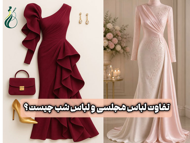 تفاوت لباس مجلسی و لباس شب چیست؟ ۵ فرق اصلی + راهنمای انتخاب 1 تفاوت لباس مجلسی و لباس شب