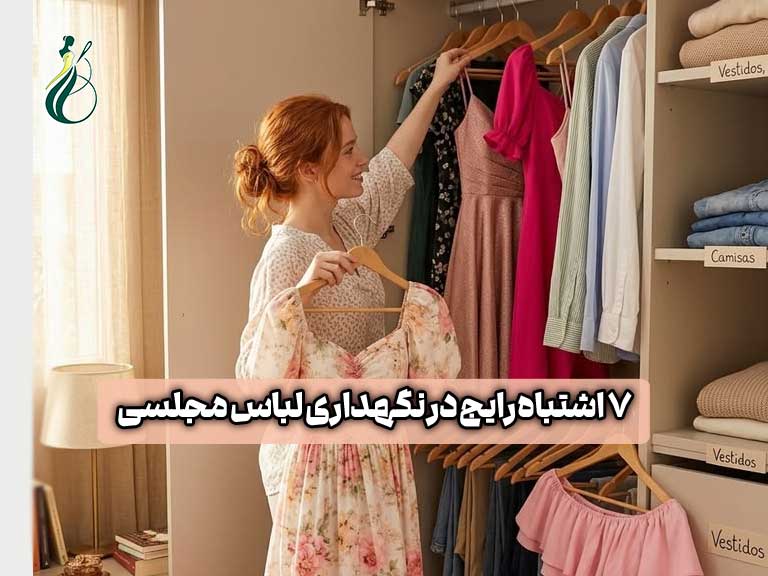 نگهداری لباس مجلسی؛ 7 اشتباه رایج که لباس شب و عروس شما را نابود میکند 1 نگهداری لباس مجلسی