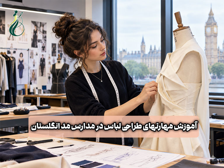 آموزش طراحی لباس در مدارس مد انگلستان؛ ۸ مهارت از ایدهپردازی تا اجرای لباس 1 آموزش طراحی لباس در مدارس مد انگلستان