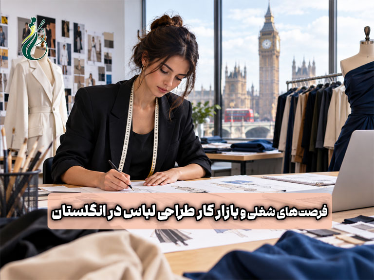 بازار کار طراحی لباس در انگلستان؛ فرصتهای شغلی، درآمد و مسیر ورود به صنعت مد 1 بازار کار طراحی لباس در انگلستان